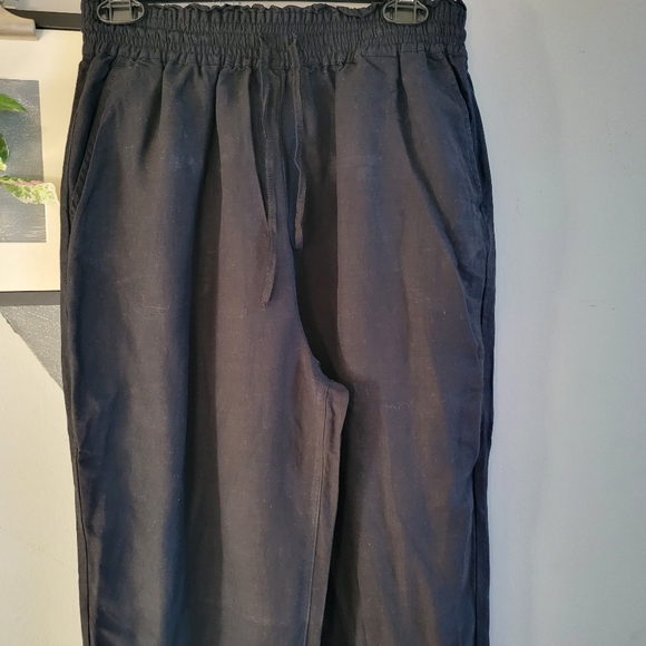 Blank NYC Linen Pull On Drawstring Pants S - Picture 3 of 10